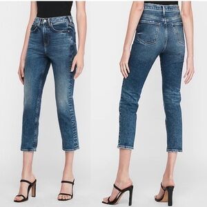 Express NWOT Acid Washed Super High Waisted Mom Jeans
